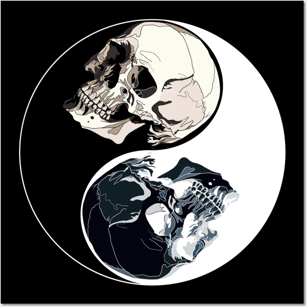 XLTheBONEZ Vintage 05 Yin Yang Skull（A Ying Yang based on